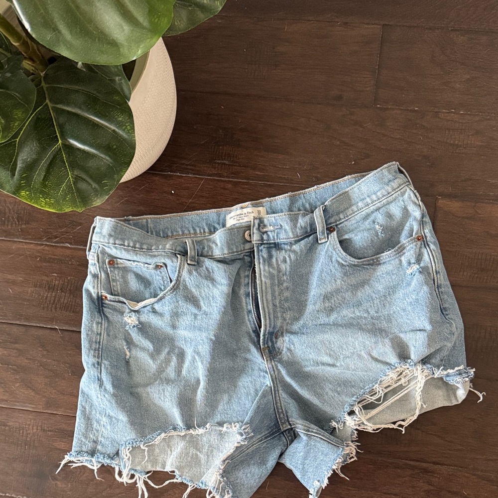 Abercrombie & Fitch Light Blue Jean Shorts